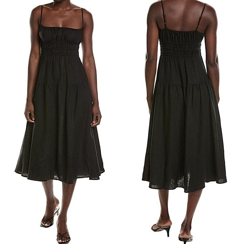 Weworewhat Scrunchie Linen Dress - Picture 3 of 7